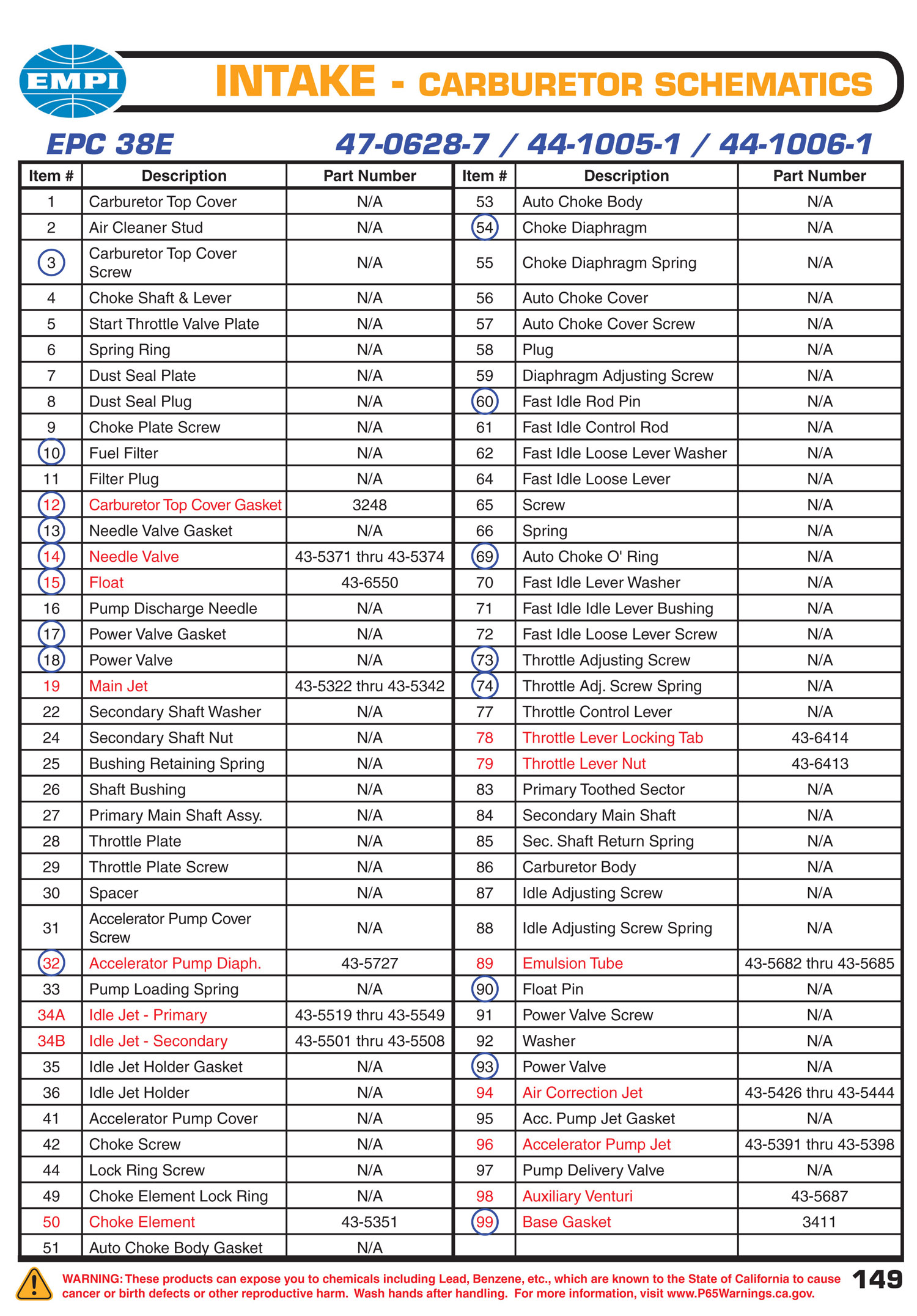 EMPI Catalog Page 149
