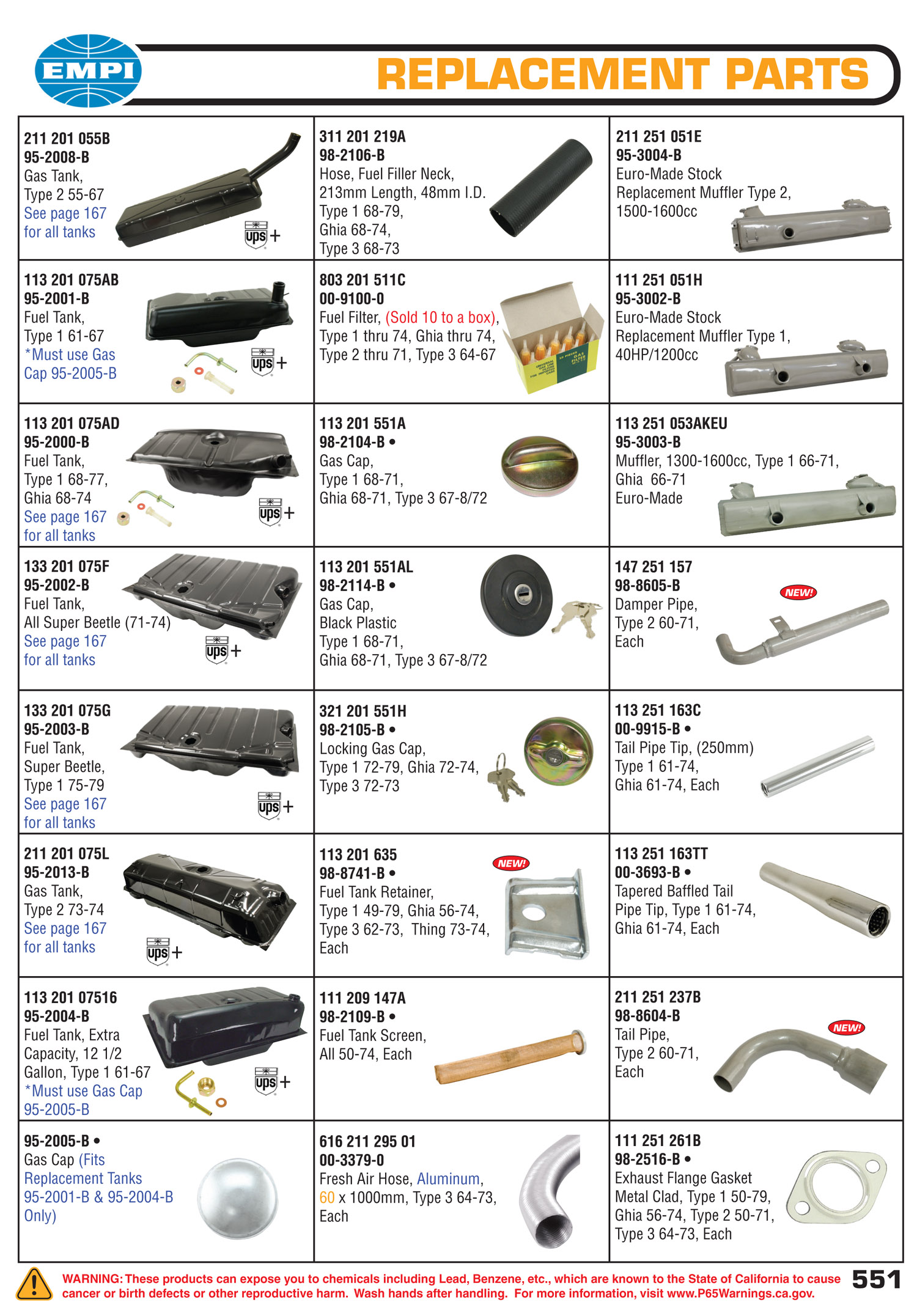 EMPI Catalog Page 551