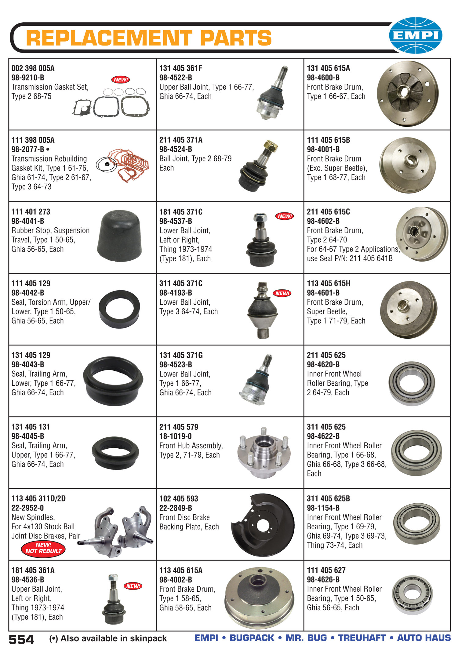 EMPI Catalog Page 554