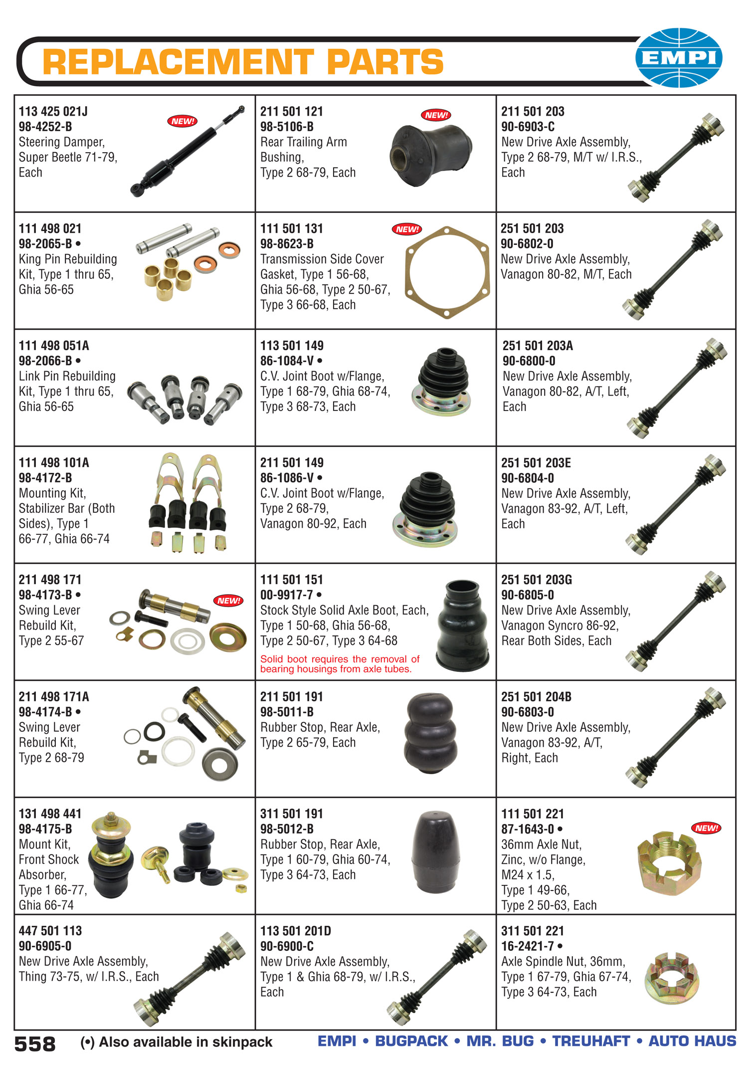 EMPI Catalog Page 558