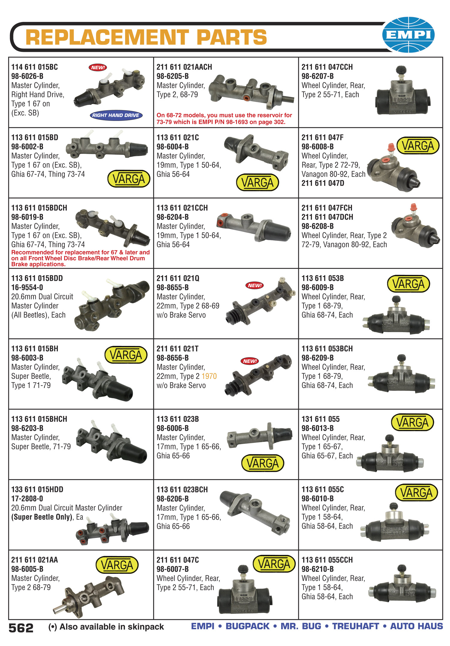 EMPI Catalog Page 562