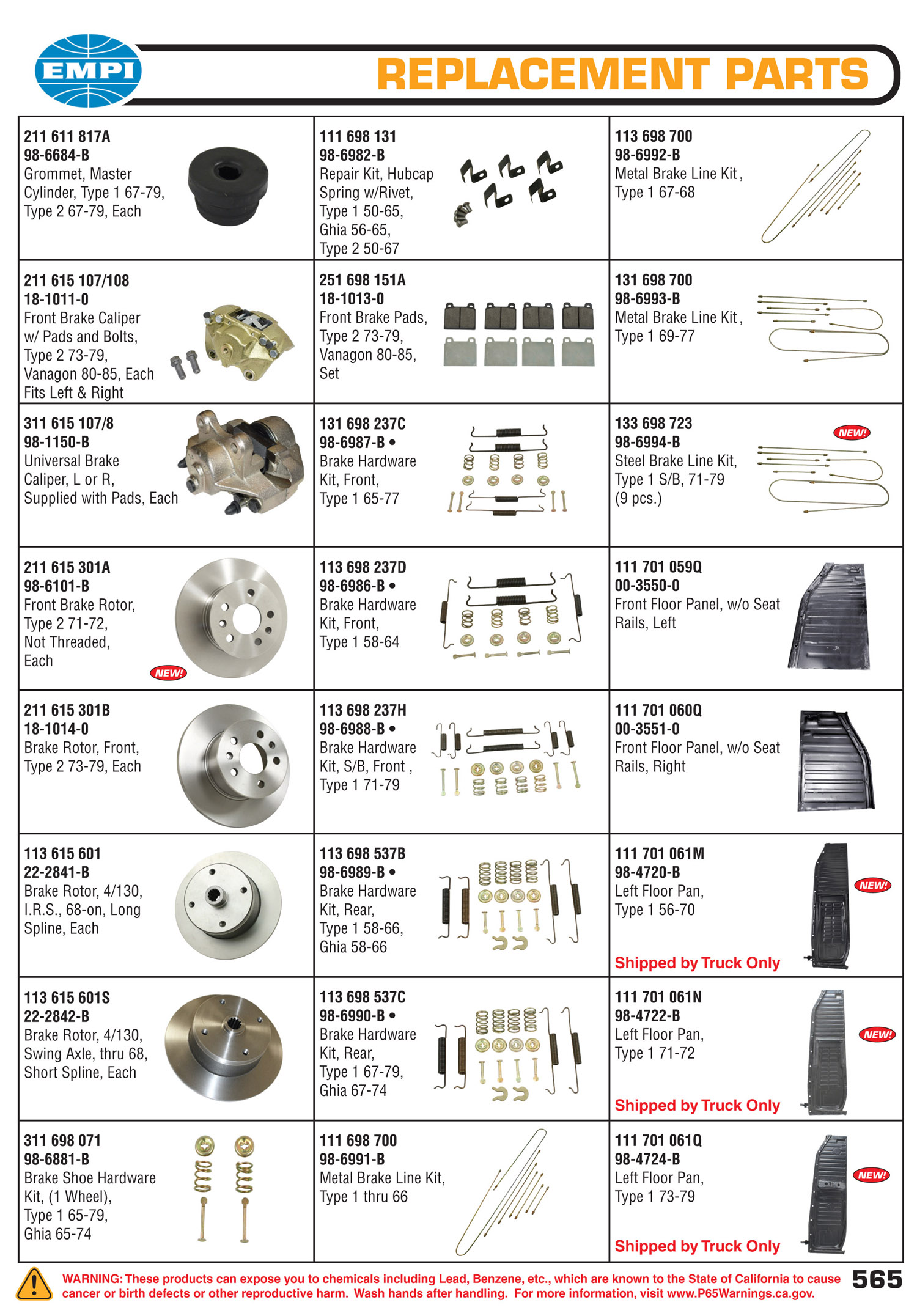 EMPI Catalog Page 565