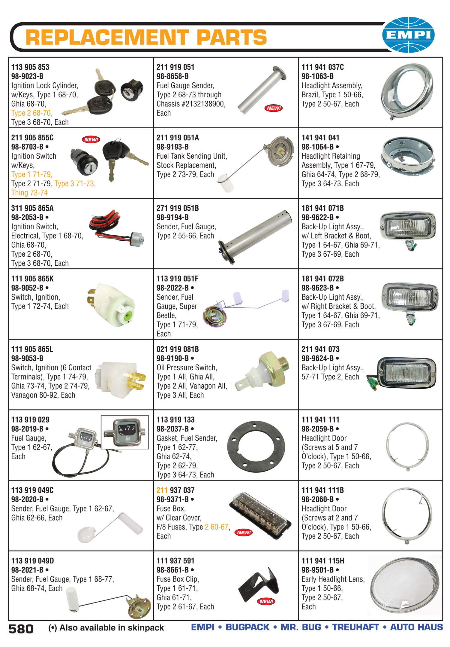 EMPI Catalog Page 580