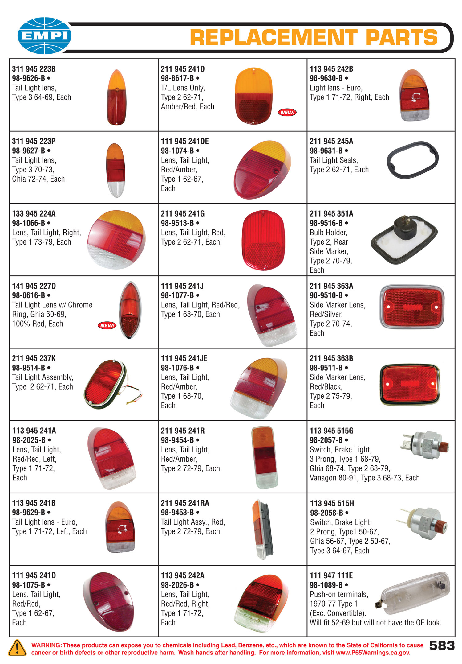 EMPI Catalog Page 583